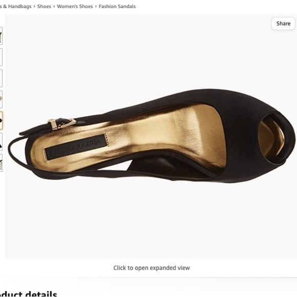 Bcbgmaxazria MA Peyton Peep Toe Platform Sandal Black - Picture 5 of 16